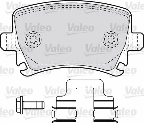 Valeo 598752 Brake Pad Set, disc brake 598752: Buy near me in Poland at 2407.PL - Good price!