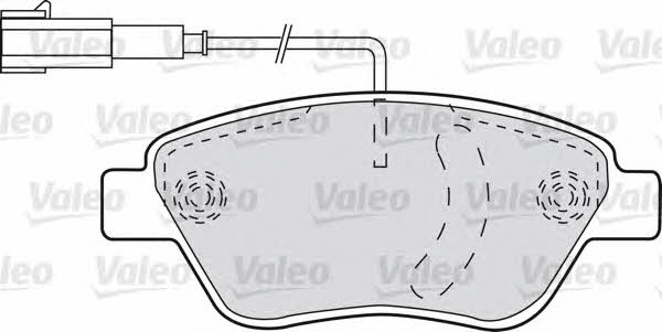 Valeo 598825 Brake Pad Set, disc brake 598825: Buy near me in Poland at 2407.PL - Good price!