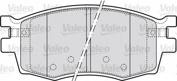 Valeo 598868 Brake Pad Set, disc brake 598868: Buy near me in Poland at 2407.PL - Good price!