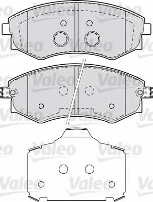 Valeo 598870 Brake Pad Set, disc brake 598870: Buy near me in Poland at 2407.PL - Good price!