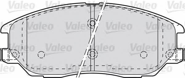 Valeo 598871 Brake Pad Set, disc brake 598871: Buy near me in Poland at 2407.PL - Good price!