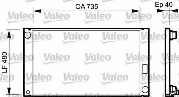 Valeo 735033 Радиатор охлаждения двигателя 735033: Отличная цена - Купить в Польше на 2407.PL!