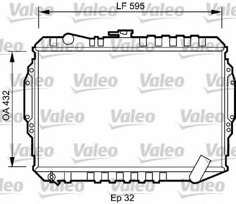Valeo 735060 Radiator, engine cooling 735060: Buy near me in Poland at 2407.PL - Good price!