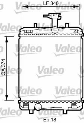 Valeo 735072 Radiator, engine cooling 735072: Buy near me at 2407.PL in Poland at an Affordable price!