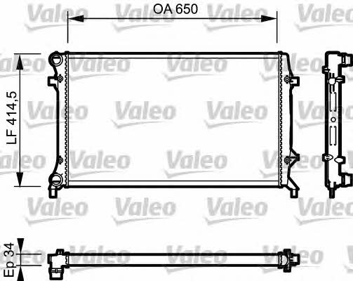 Valeo 735121 Радиатор охлаждения двигателя 735121: Купить в Польше - Отличная цена на 2407.PL!