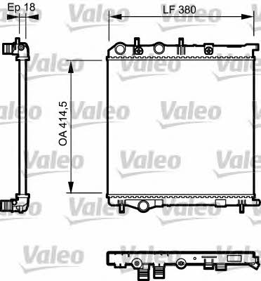 Valeo 735125 Radiator, engine cooling 735125: Buy near me in Poland at 2407.PL - Good price!