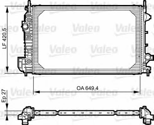 Valeo 735129 Радиатор охлаждения двигателя 735129: Отличная цена - Купить в Польше на 2407.PL!