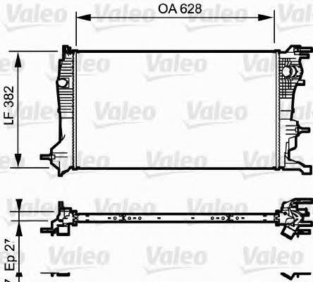 Valeo 735185 Radiator, engine cooling 735185: Buy near me in Poland at 2407.PL - Good price!