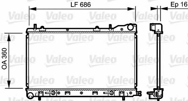 Valeo 735210 Радиатор охлаждения двигателя 735210: Отличная цена - Купить в Польше на 2407.PL!