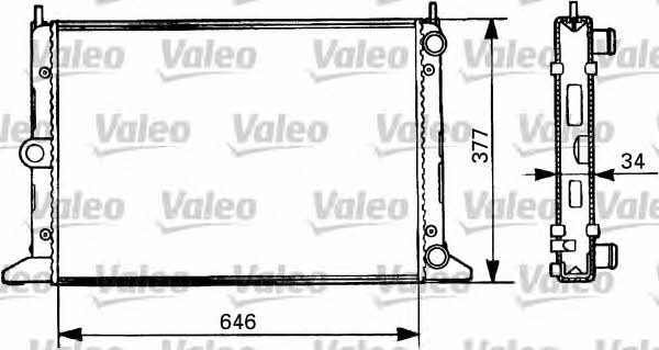 Valeo 731386 Радиатор охлаждения двигателя 731386: Отличная цена - Купить в Польше на 2407.PL!