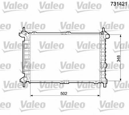 Valeo 731421 Радиатор охлаждения двигателя 731421: Отличная цена - Купить в Польше на 2407.PL!