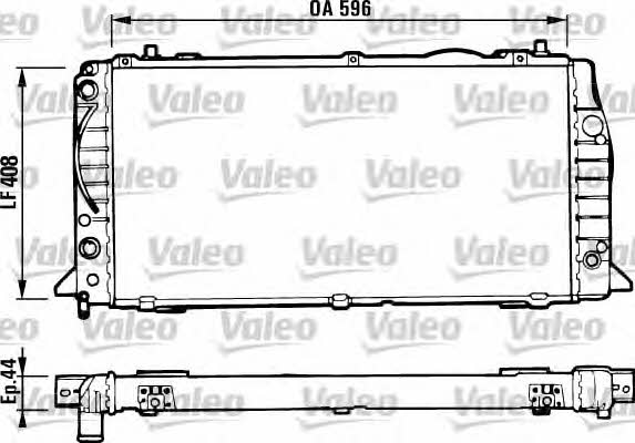 Valeo 731428 Радиатор охлаждения двигателя 731428: Отличная цена - Купить в Польше на 2407.PL!