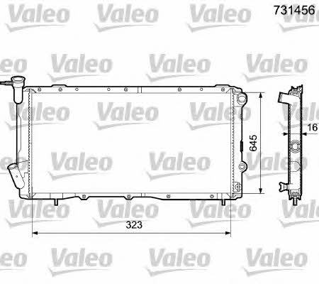 Valeo 731456 Радиатор охлаждения двигателя 731456: Отличная цена - Купить в Польше на 2407.PL!