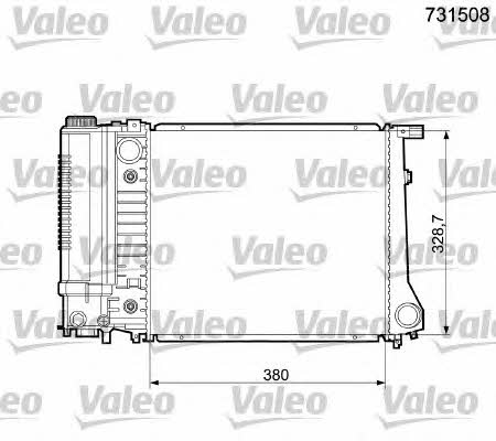 Valeo 731508 Radiator, engine cooling 731508: Buy near me in Poland at 2407.PL - Good price!