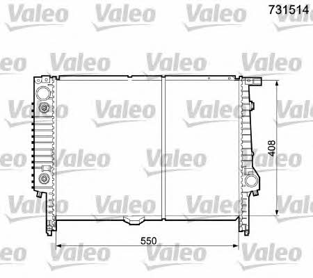 Valeo 731514 Радиатор охлаждения двигателя 731514: Купить в Польше - Отличная цена на 2407.PL!