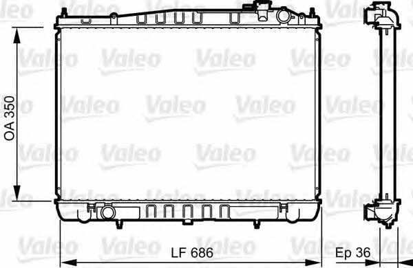 Valeo 735350 Радіатор охолодження двигуна 735350: Приваблива ціна - Купити у Польщі на 2407.PL!