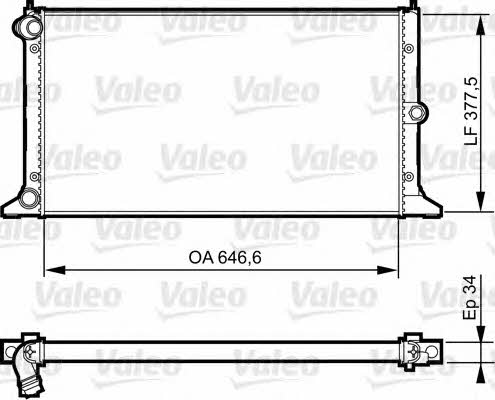 Valeo 735372 Радиатор охлаждения двигателя 735372: Отличная цена - Купить в Польше на 2407.PL!