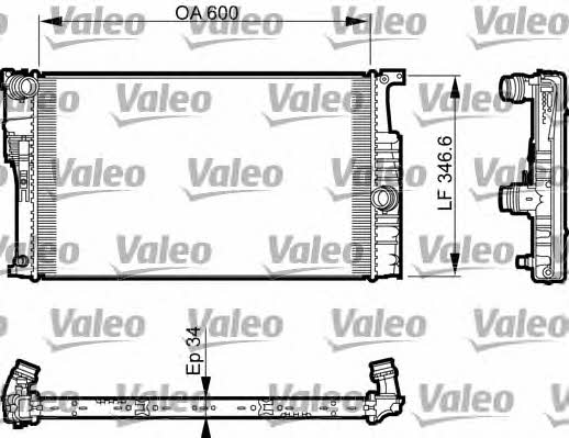 Valeo 735464 Радиатор охлаждения двигателя 735464: Отличная цена - Купить в Польше на 2407.PL!