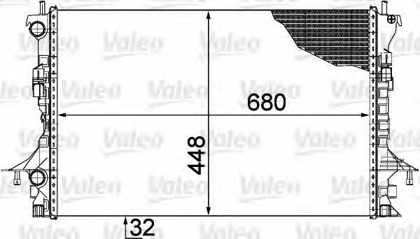 Valeo 735489 Радиатор охлаждения двигателя 735489: Купить в Польше - Отличная цена на 2407.PL!