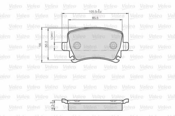 Valeo 872914 Brake Pad Set, disc brake 872914: Buy near me in Poland at 2407.PL - Good price!