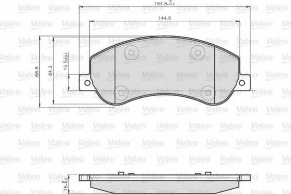 Valeo 872816 Тормозные колодки дисковые, комплект 872816: Купить в Польше - Отличная цена на 2407.PL!