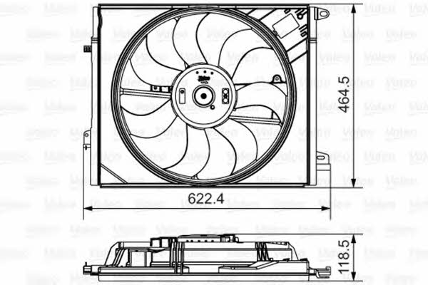 Valeo 696882 Radiator cooling fan motor 696882: Buy near me in Poland at 2407.PL - Good price!