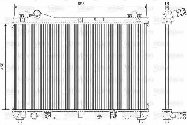 Valeo 701592 Radiator, engine cooling 701592: Buy near me at 2407.PL in Poland at an Affordable price!