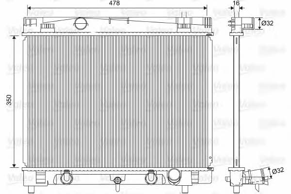 Valeo 701568 Radiator, engine cooling 701568: Buy near me at 2407.PL in Poland at an Affordable price!