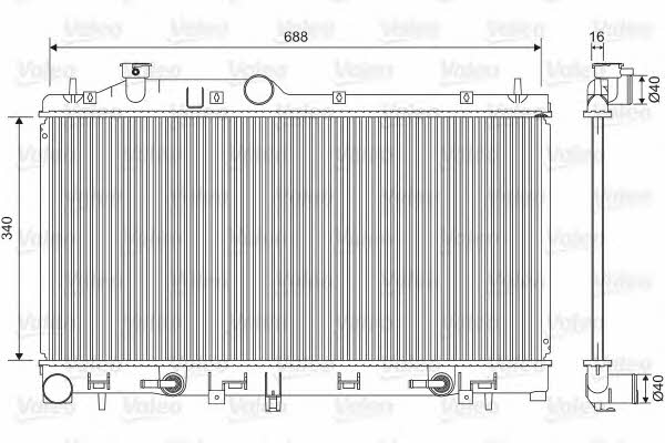 Valeo 701554 Radiator, engine cooling 701554: Buy near me in Poland at 2407.PL - Good price!