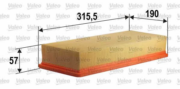 Valeo 585394 Air filter 585394: Buy near me in Poland at 2407.PL - Good price!