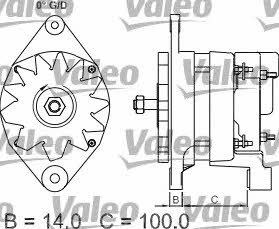 Valeo 437352 Alternator 437352: Buy near me in Poland at 2407.PL - Good price!