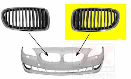 Van Wezel 0617513 Radiator grill left 0617513: Buy near me at 2407.PL in Poland at an Affordable price!