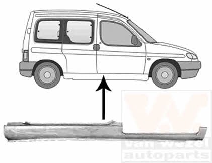 Van Wezel 0903104 Порог правый 0903104: Отличная цена - Купить в Польше на 2407.PL!