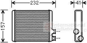 Van Wezel 09006286 Heat exchanger, interior heating 09006286: Buy near me in Poland at 2407.PL - Good price!