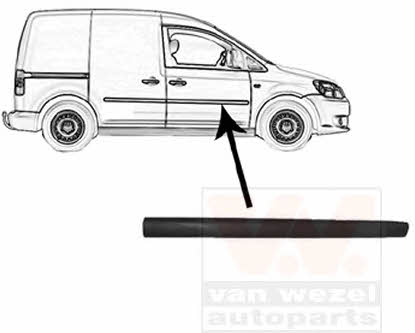 Van Wezel 5867404 Front door trim right 5867404: Buy near me in Poland at 2407.PL - Good price!