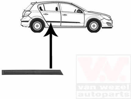 Van Wezel 3745406 Rear door trim right 3745406: Buy near me in Poland at 2407.PL - Good price!