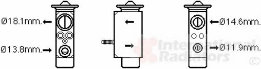 Van Wezel 18001492 Air conditioner expansion valve 18001492: Buy near me in Poland at 2407.PL - Good price!