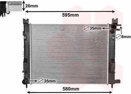 Van Wezel 15002008 Radiator, engine cooling 15002008: Buy near me at 2407.PL in Poland at an Affordable price!