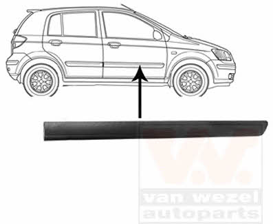 Van Wezel 8252424 Front door trim right 8252424: Buy near me in Poland at 2407.PL - Good price!