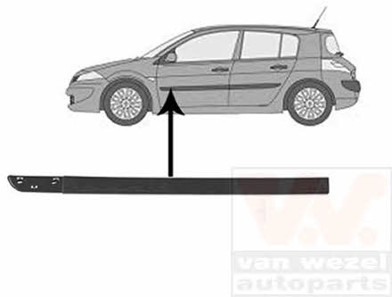 Van Wezel 4327423 Front door trim left 4327423: Buy near me at 2407.PL in Poland at an Affordable price!
