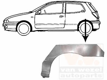 Van Wezel 1756145 Частина ремонтна крила заднього лівого 1756145: Приваблива ціна - Купити у Польщі на 2407.PL!
