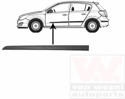 Van Wezel 3745403 Front door trim left 3745403: Buy near me in Poland at 2407.PL - Good price!