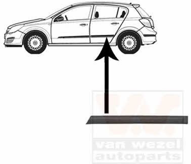 Van Wezel 3745405 Накладка двері задньої лівої 3745405: Приваблива ціна - Купити у Польщі на 2407.PL!