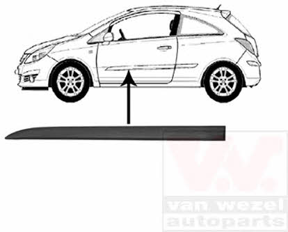 Van Wezel 3750423 Front door trim left 3750423: Buy near me at 2407.PL in Poland at an Affordable price!