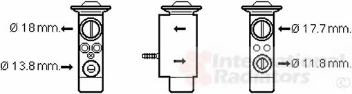 Van Wezel 59001181 Air conditioner expansion valve 59001181: Buy near me in Poland at 2407.PL - Good price!