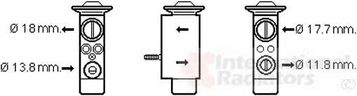 Van Wezel 59001162 Air conditioner expansion valve 59001162: Buy near me in Poland at 2407.PL - Good price!