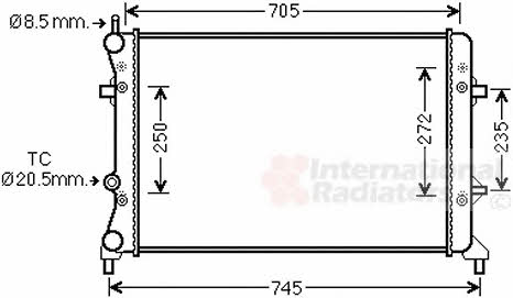 Van Wezel 58002359 Radiator, engine cooling 58002359: Buy near me in Poland at 2407.PL - Good price!