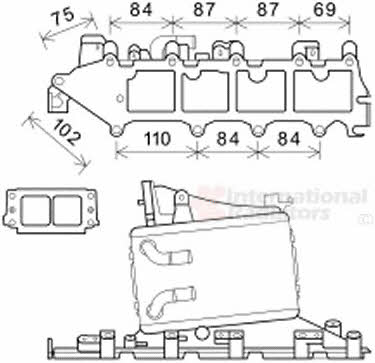 Van Wezel 58004361 Интеркулер 58004361: Отличная цена - Купить в Польше на 2407.PL!