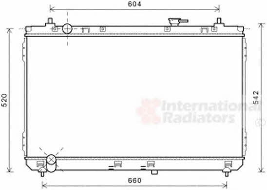Engine radiator KIA Carnival (Kia Carnival): 83002183 Van Wezel Engine cooling radiator