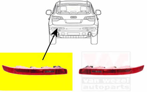 Van Wezel 0381929 Tail lamp left 0381929: Buy near me at 2407.PL in Poland at an Affordable price! 0381929 Van Wezel Tail lamp left
